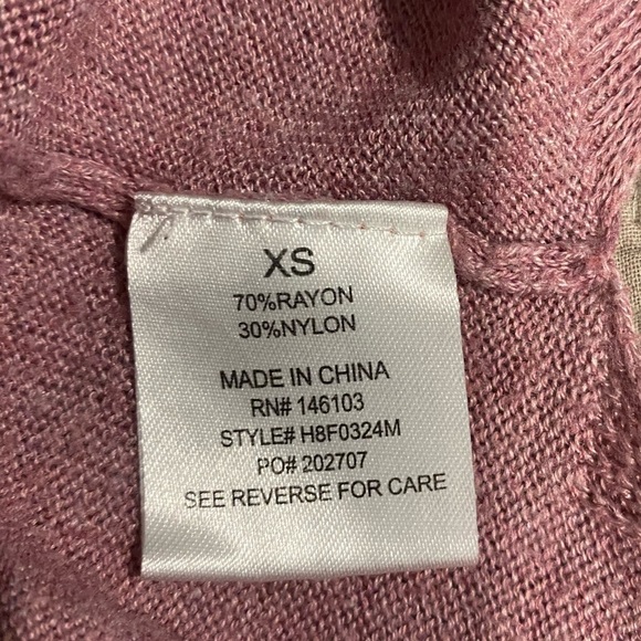 HIPPIE ROSE V-Neck Sweater, Size XS - Picture 3 of 3